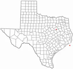 Location of Richland, Texas