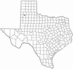 Location of Springlake, Texas