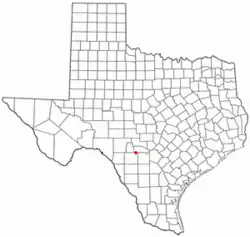 Location of Utopia, Texas