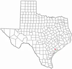 Location of Vanderbilt, Texas
