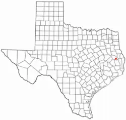 Location of Zavalla, Texas