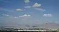A view from the southern hills of Tabriz with Eynali is visible in North of Tabriz.