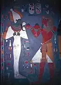 Horemheb giving offerings to Osiris