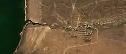 River Taldy by Koyandy and mouth in lake Karasor.
