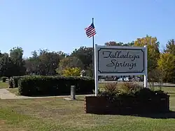 Talladega Springs sign