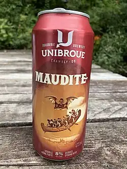A tallboy can of Maudite