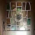 Stained glass on entry door