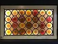 Glass rondel windows add a fanciful touch to the atmosphere