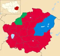 2019 results map
