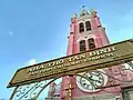 Tân Định Catholic Church sign