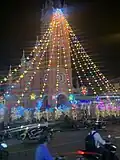 Tân Định Church at night