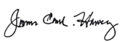 James Michael Harvey's signature