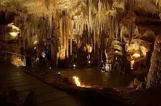 Dolomite formations in Tantanoola Caves within the Hundred of Hindmarsh