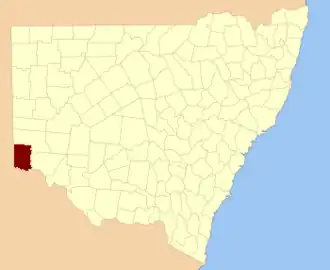 Location in New South Wales