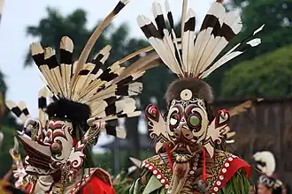 Hudoq wooden mask from East Kalimantan.
