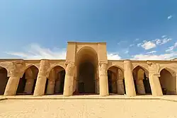 View from the courtyard to the prayer hall