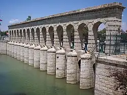 Taşköprü ("Stone Bridge"), a historical regulator dam and bridge in Beyşehir
