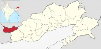Location in Arunachal Pradesh
