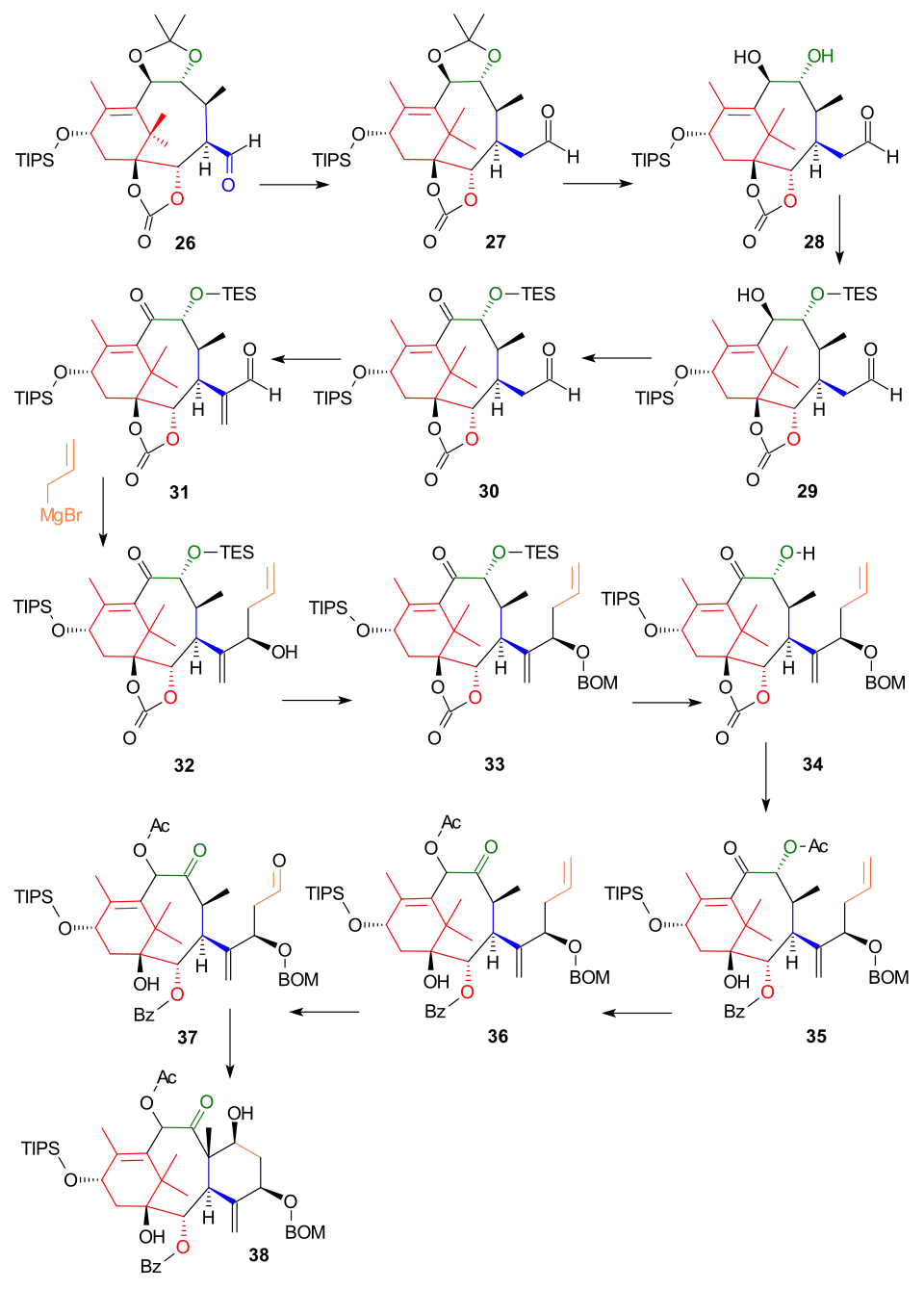 Wender Taxol Scheme 3