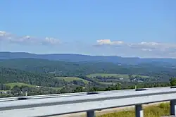 Looking northwest from Interstate 99 on Bald Eagle Mountain
