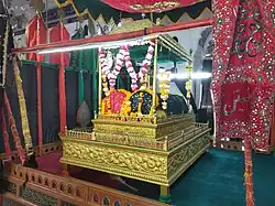 A Tazia inside the Hussaini Dalan