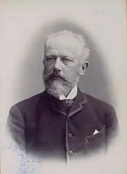 Cabinet card portrait of Tchaikovsky