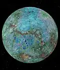A topographic MESSENGER composite image of Mercury shows previously undetected fault scarps— cliff-like landforms resembling stairs that are small enough that scientists believe they are geologically young. This shows that Mercury is still contracting, and that Earth is not the only tectonically active Solar System planet.