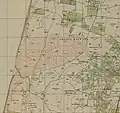 Kfar Netter 1944, 1:20,000 map (center right)