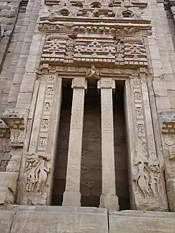 One of the four entrances of the Teli ka Mandir, built by the Pratihara emperor Mihira Bhoja.