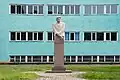 Temirbenk Zhurgenov monument in front of the Kazakh National Academy of Arts, Almaty, Kazakhstan