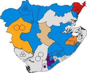 2019 results map