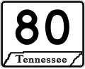 State Route 80 marker