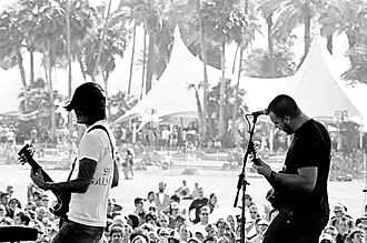 Teppei Teranishi (left) and Dustin Kensrue (right)