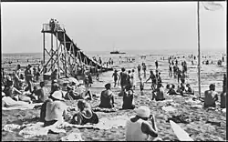 Terijoki in the 1920s. Finns enjoying the beach life.