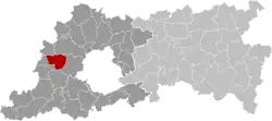 Location of Ternat in Flemish Brabant