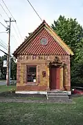 Head-on view of the Terra Cotta Building