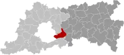 Location of Tervuren in Flemish Brabant