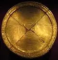 Plate with concentric ornamentation