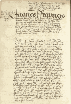Old handwritten document