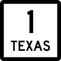 State Highway 1 marker
