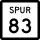 State Highway Spur 83 marker