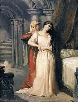 Desdemona Retiring to Bed, 1849