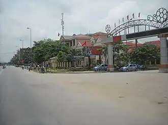 An entrance of the Phố Mới ward in 2012.