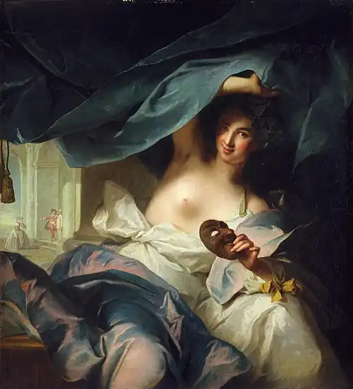 Thalia, the muse of acting. The model is presumed to be Silvia Balletti