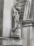 Jagger's St. George figure on the exterior