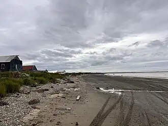 Shacks along the Kvichak Bay