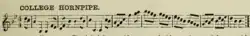 "College Hornpipe" from The Musician's Omnibus No. 1.