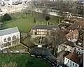 The deanery viewed from York Minster's central tower, looking north (2019)