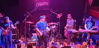 The Elovaters performing in June 2021