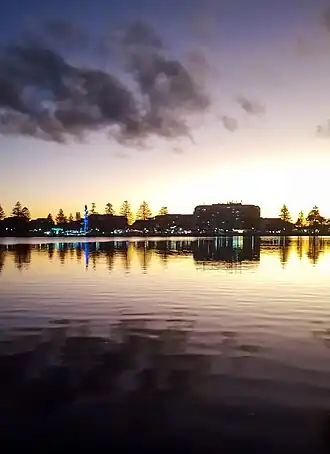 The Entrance at sunset
